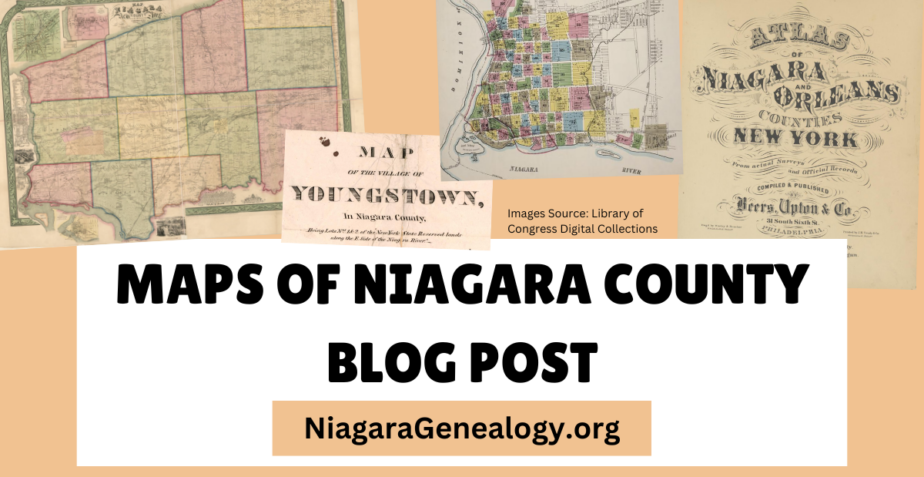 Map of the Town of Niagara from 1854 by Jeanette Sheliga