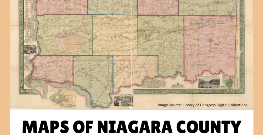 Map of the Town of Niagara from 1854 by Jeanette Sheliga