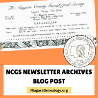 Newsletter Archives: Short History of Wilson, NY from 1984