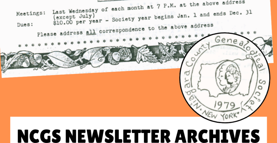 Newsletter Archives: Short History of Wilson, NY from 1984